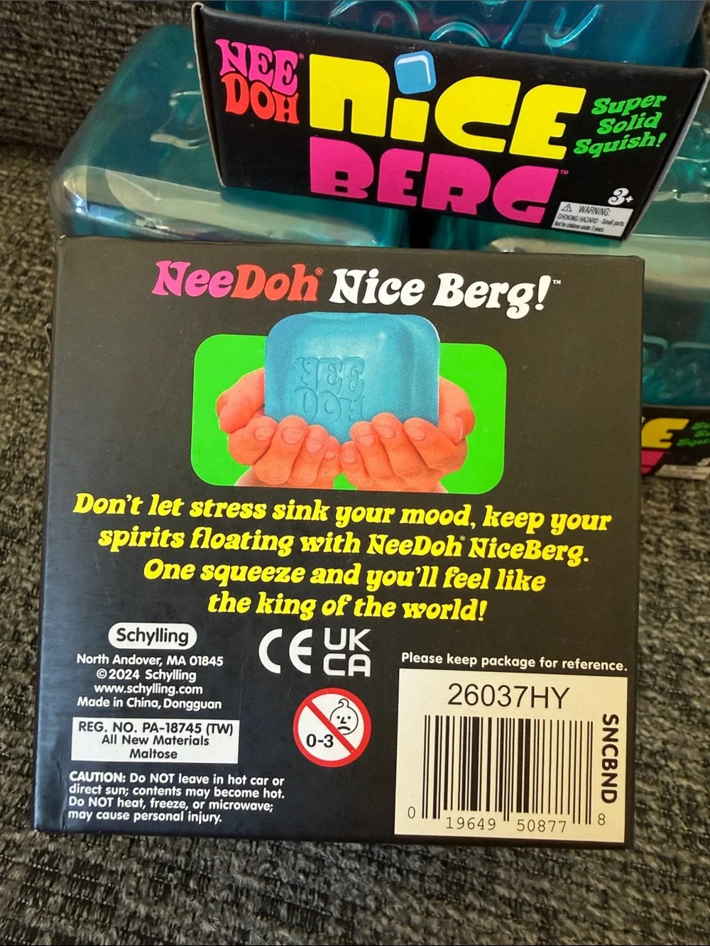 Nickelodeon Nee Doh Nice N' Peke Super Solid Squish - Blue
